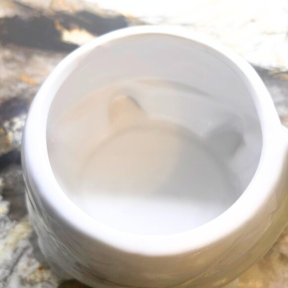 NWT Vintage White Turtle Animal Ceramic Planter - Picture 3 of 8